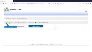 How to generate id card in i card generator using Smart School MIS