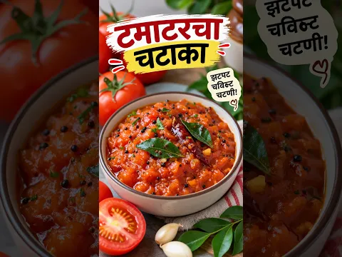 टमाटरचा चटाका | तोंडी लावण्यासाठी झटपट टमाटरची चटणी | Easy Tomato Chutney | Dhiraj Kitchen मराठी