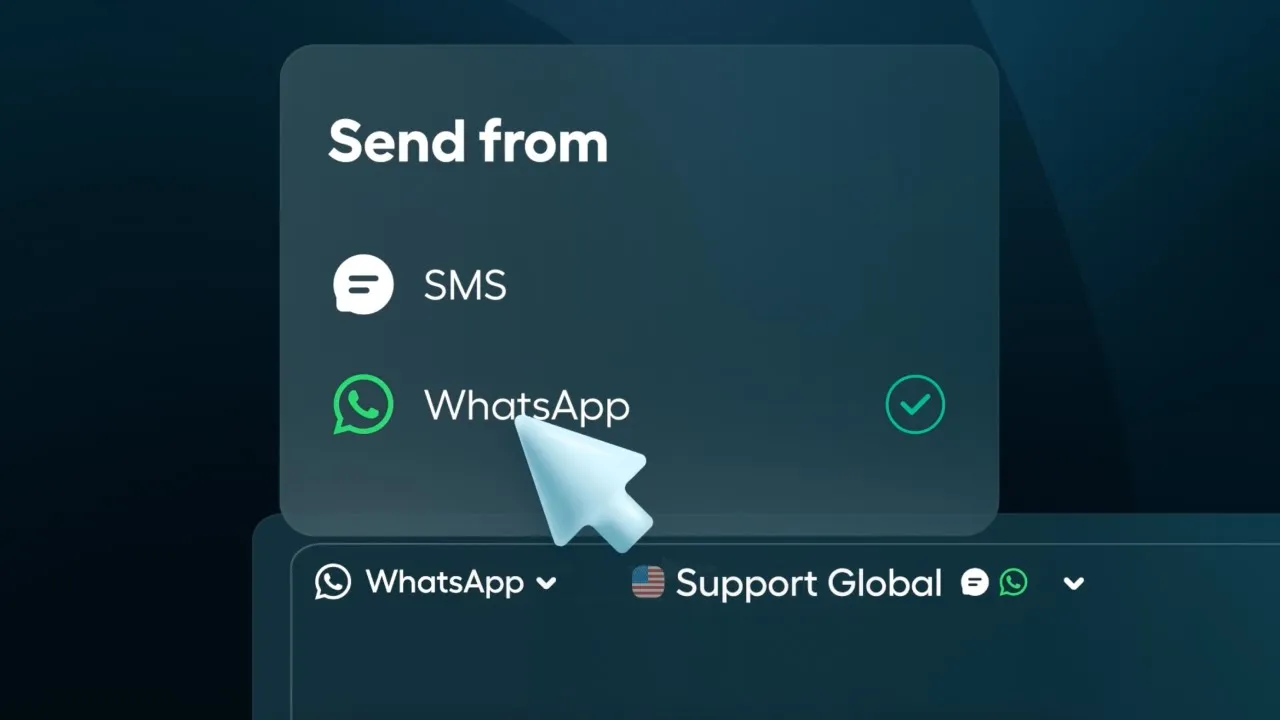 WhatsApp in Aircall launch ad