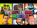 TRY NOT TO SING OR DANCE MEME EDITION