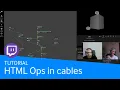 how to use HTML and CSS ops in cables