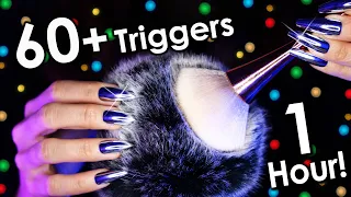 ASMR 60+ Triggers for Deep Sleep & Relaxation ???? 1Hr (No Talking)