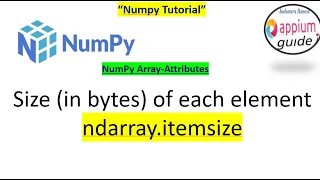 NumPy Array Attributes ndarray itemsize - Explained with Examples