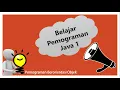 Praktikum JAVA 1 Belajar Pemograman Java yang Pertama