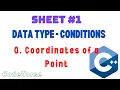 ICPC Assiut Sheet Data type - Conditions Q Coordinates of a Point C Beginners code