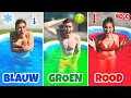 Download Lagu WIE ALS LAATSTE HET 1 KLEUR ZWEMBAD VERLAAT WINT!! *SLIJMGEVECHT* #347