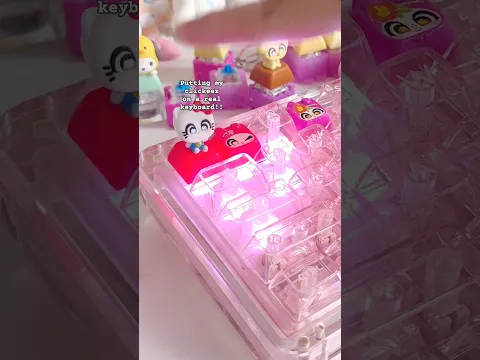 if anything this makes me feel like I have to fill the keyboard up now 😭✋🏻 #clickeez #sanrio
