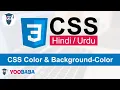 CSS Color Background Color Tutorial in Hindi Urdu