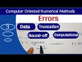 Errors in Numerical Methods Data Error Truncation Error Round-off Error Computational Error