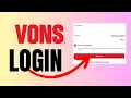 How to Login Vons Account 2024