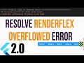 A RenderFlex overflowed by pixels on the right Flutter error resolve