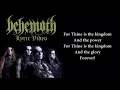 Download Lagu Behemoth - Ora Pro Nobis Lucifer (LYRICS / LYRIC VIDEO)