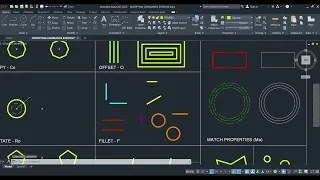 AUTOCAD MODIFYING COMMANDS - BASIC TUTORIAL