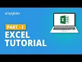 Microsoft Excel Tutorial For Beginners-1 Excel Formulas Functions Excel Training Simplilearn