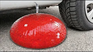 ORBEEZ COCA COLA BALLOON VS CAR, Coca Cola Zero, PowerAde, Fanta, Sprite, Fruko and Mentos Diff Unde