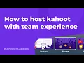 Kahoot game play in team experience