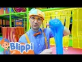 Download Lagu Learn Five Senses With Blippi \u0026 More at The Indoor Kids Playground | Educational Videos For Toddlers