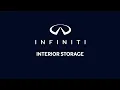 2027 INFINITI QX80 - Interior Storage