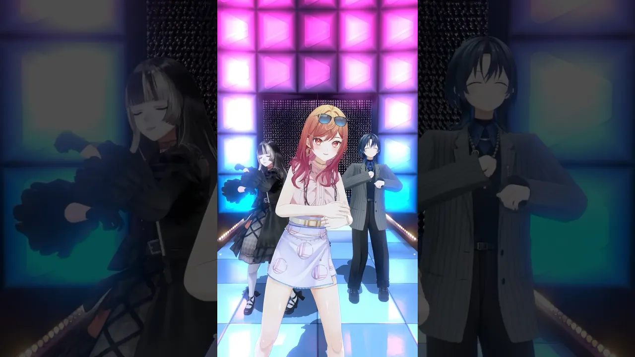 【#まいたけダンス】おかエリンギリリースおめでとう！誇張モノマネ…なの？皆のチャンネル登録もよろしくー? #shorts【一条莉々華 火威青  儒烏風亭らでん/#hololive #ReGLOSS】