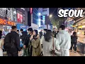 Lagu Myeongdong Walking Tour. Seoul City Korea 4k City Tour