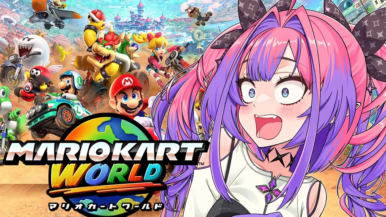 【初！マリオカートワールド】直前練習！?【#綺々羅々ヴィヴィ #hololiveDEV_IS #FLOWGLOW】
