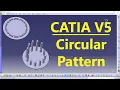 CATIA V5 Circular Pattern CATIA Practice CAD Designs