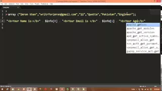 PHP Tutorial 5 - Array Lecture