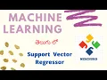 Support Vector Regression in Telugu Machine Learning in Telugu