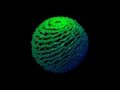Lines that form a sphere like shape - threejs examples