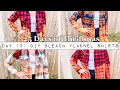 DIY for Resale - Day 10 How to Bleach Dipped Flannel Shirts