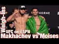 UFC on ESPN 26 FACE-OFFS Islam Makhachev vs Thiago Moises