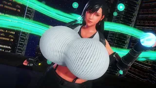 Tifa Lockhart Giantess Growth hourglass expansion by imbapovi