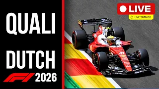 🔴 F1 LIVE - DUTCH GP QUALI - Live Timing & Commentary