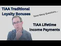 TIAA Loyalty Bonuses Lifetime Income What You Need to Know