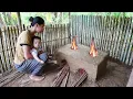 Download Lagu Building a life alone in the forest - Making a clay stove and taking care of a small child.