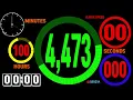 2160p colorful circle 100 hours countup timer alarm speedfeeling with flipclock