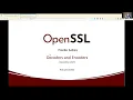 Decoders and Encoders with OpenSSL