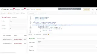 LeetCode Javascript Implement strStr No