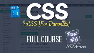 CSS Full Course 06 - Learn CSS Selectors What are CSS Selectors W3Schools CSS Tutorial