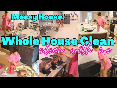 Download MP3 *MESSY* WHOLE HOUSE CLEAN WITH ME 2024 | HOURS OF DEEP SPEED CLEANING MOTIVATION | REAL LIFE MESS