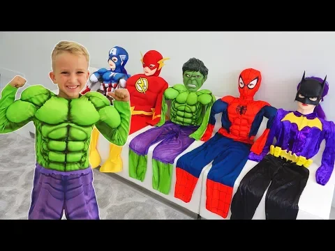 Vlad turns into a superheroes Compilation video for children