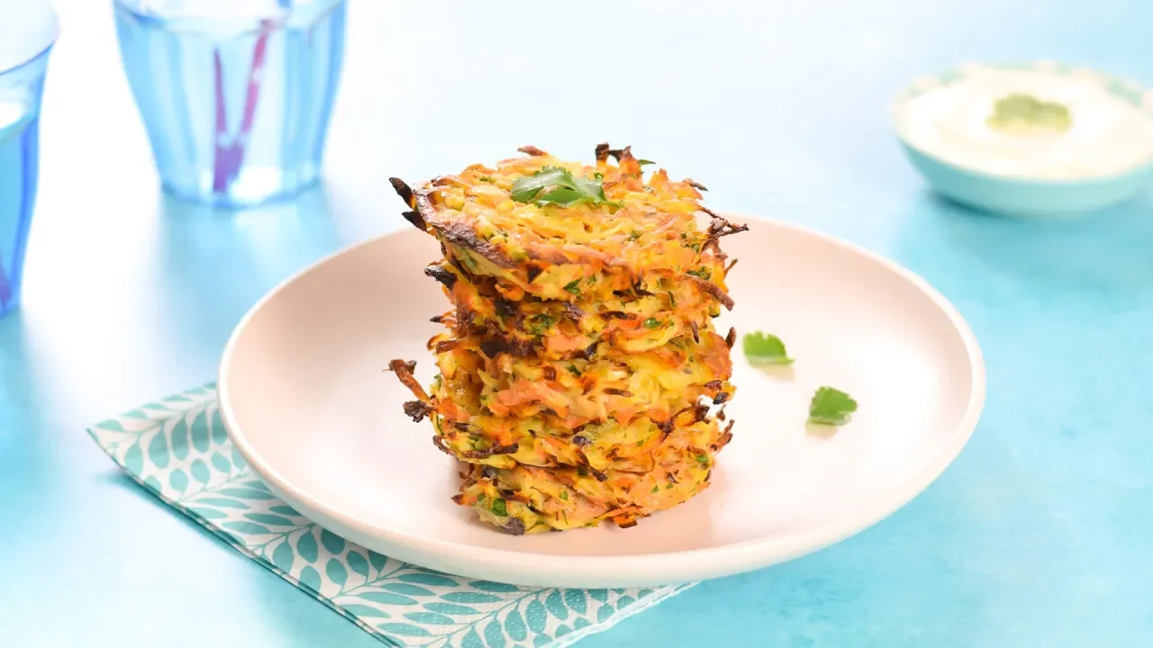 Easy Carrot & Coriander Fritters Recipe from the book 