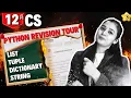 Day 03 - Python Revision Tour List Tuple Dictionary String Class 12 Computer Science