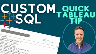 Convert Data Connections to Custom SQL in Tableau Quick Tip