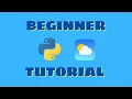 Beginner Python Current Weather Project - Super Easy