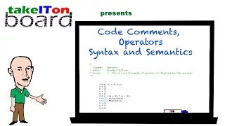 Code Comments Operators Syntax and Semantics