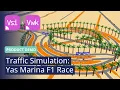 Traffic Simulation Yas Marina F1 Race PTV Vissim Viswalk Product Demo
