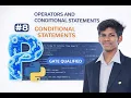 PYTHON OPERATORS AND CONDITIONAL STATEMENTS - CONDITIONAL STATEMENTS FROM EEE TO TECH