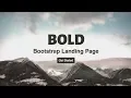 Bootstrap Full Screen Responsive Landing Page