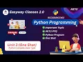 Python Unit 3 One Shot Python Complex data type B Tech 2nd year